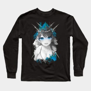 Cute Girl - Blue V Long Sleeve T-Shirt